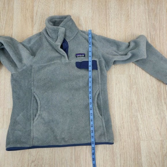 Patagonia Women’s Size S Re-Tool Snap-T Pullover Fleece Jacket Gray - Picture 7 of 10
